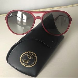RAY-BAN RB 4201 898-11 ALEX RED RUBBER TRANSPARENT